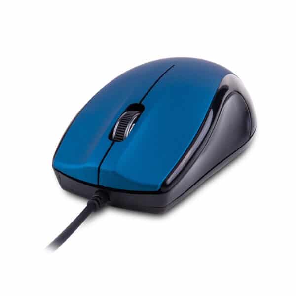 3B USB Wired Large Optical Mouse  MU110 Blue